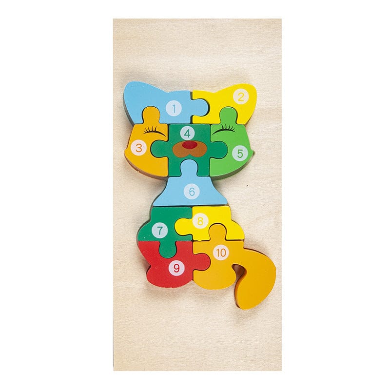Montessori Wooden Puzzle for Toddlers Brain Teaser Board Early Education Toys
