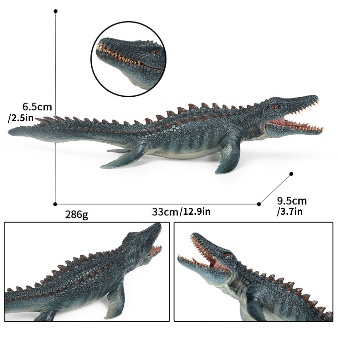11"  Realistic Sea Ocean Series Dinosaur Solid Action Figure Mosasaurus Model Toy Decor