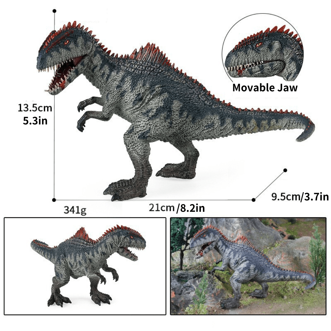 10" Realistic Giganotosaurus Dinosaur Solid Action Figure Model Toy Decor