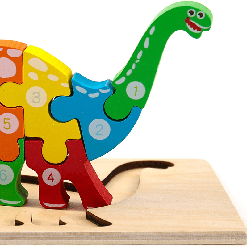Montessori Wooden Puzzle for Toddlers Brain Teaser Board Early Education Toys