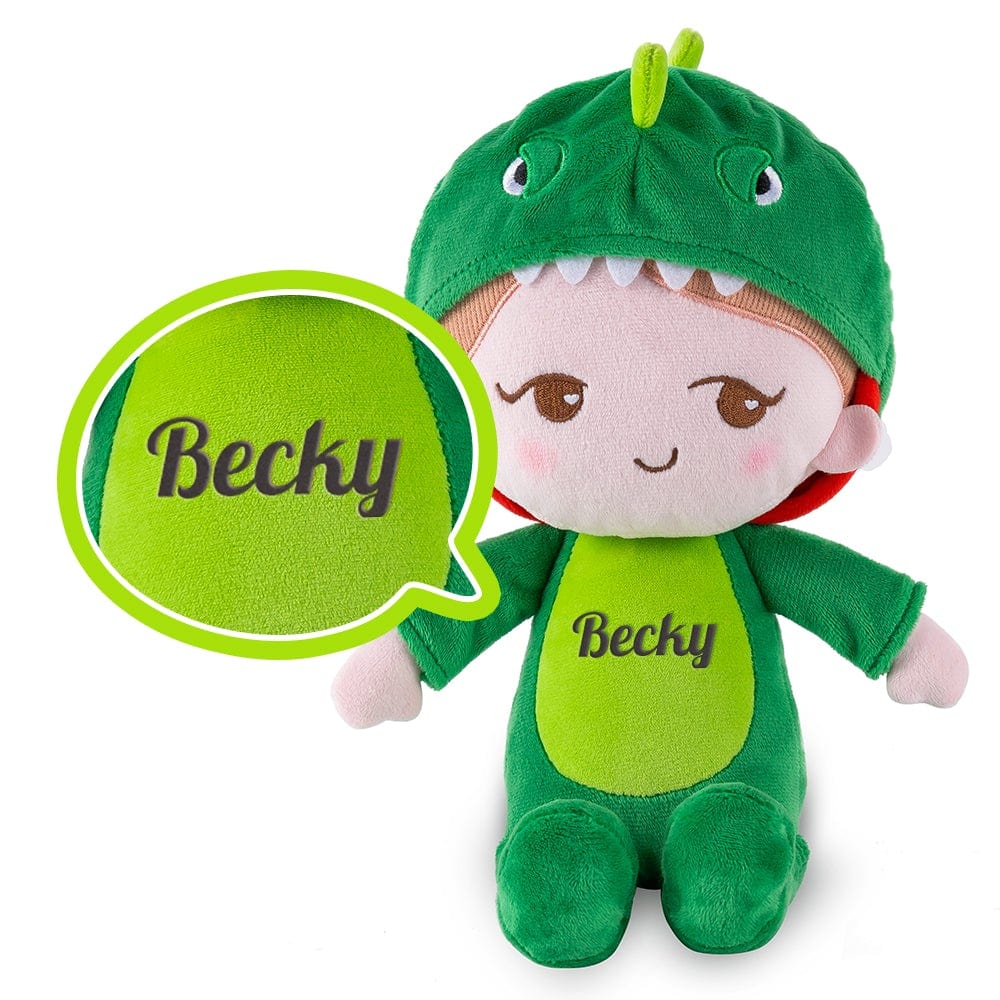 Personalized Kid's Name Dinosaur Plush Stuffed Animal Plush Boy Doll Kids Gift Toy