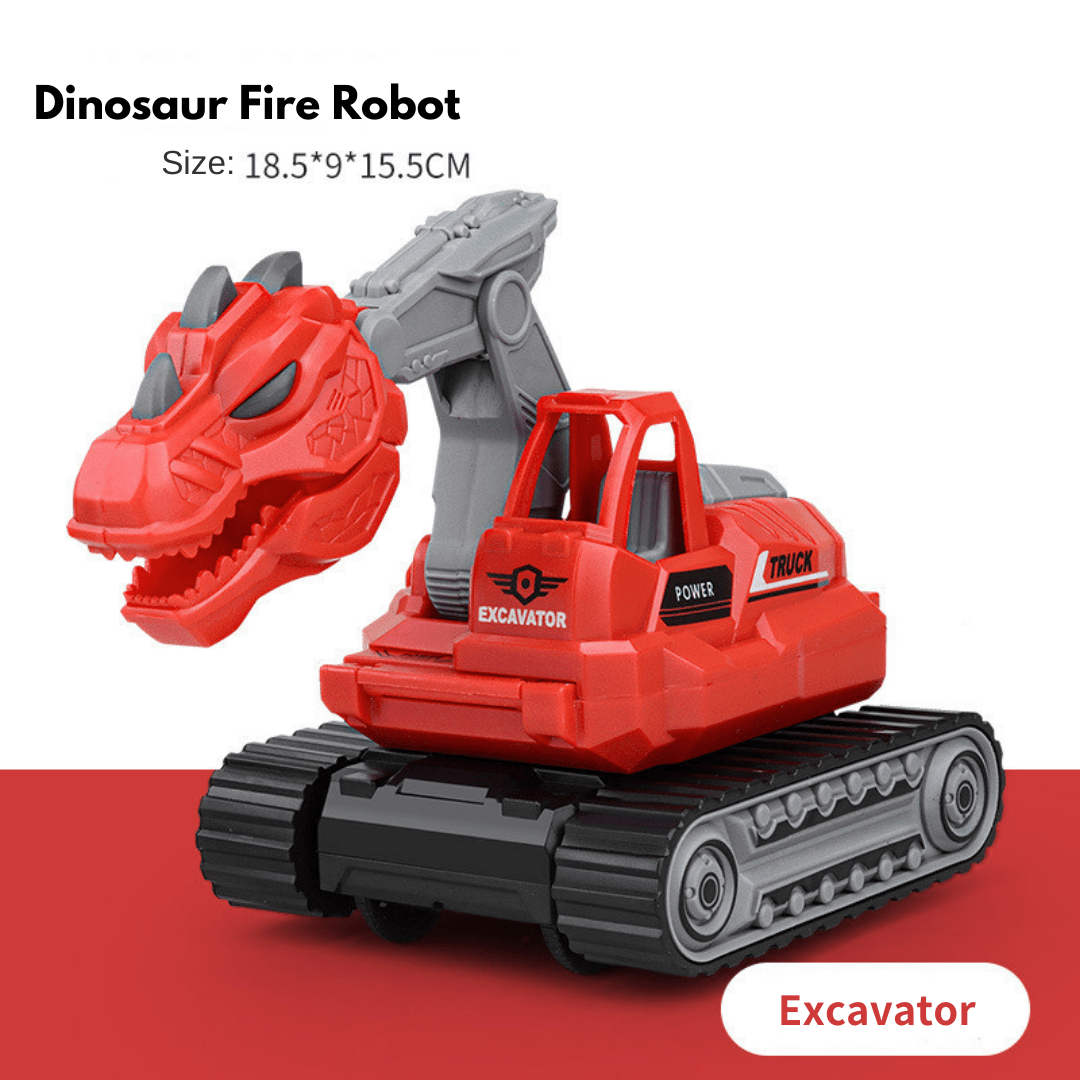 5 in 1 Dinosaur Engineering Truck Transform Robot Play Vehicles Toys Gift for Age 4-9