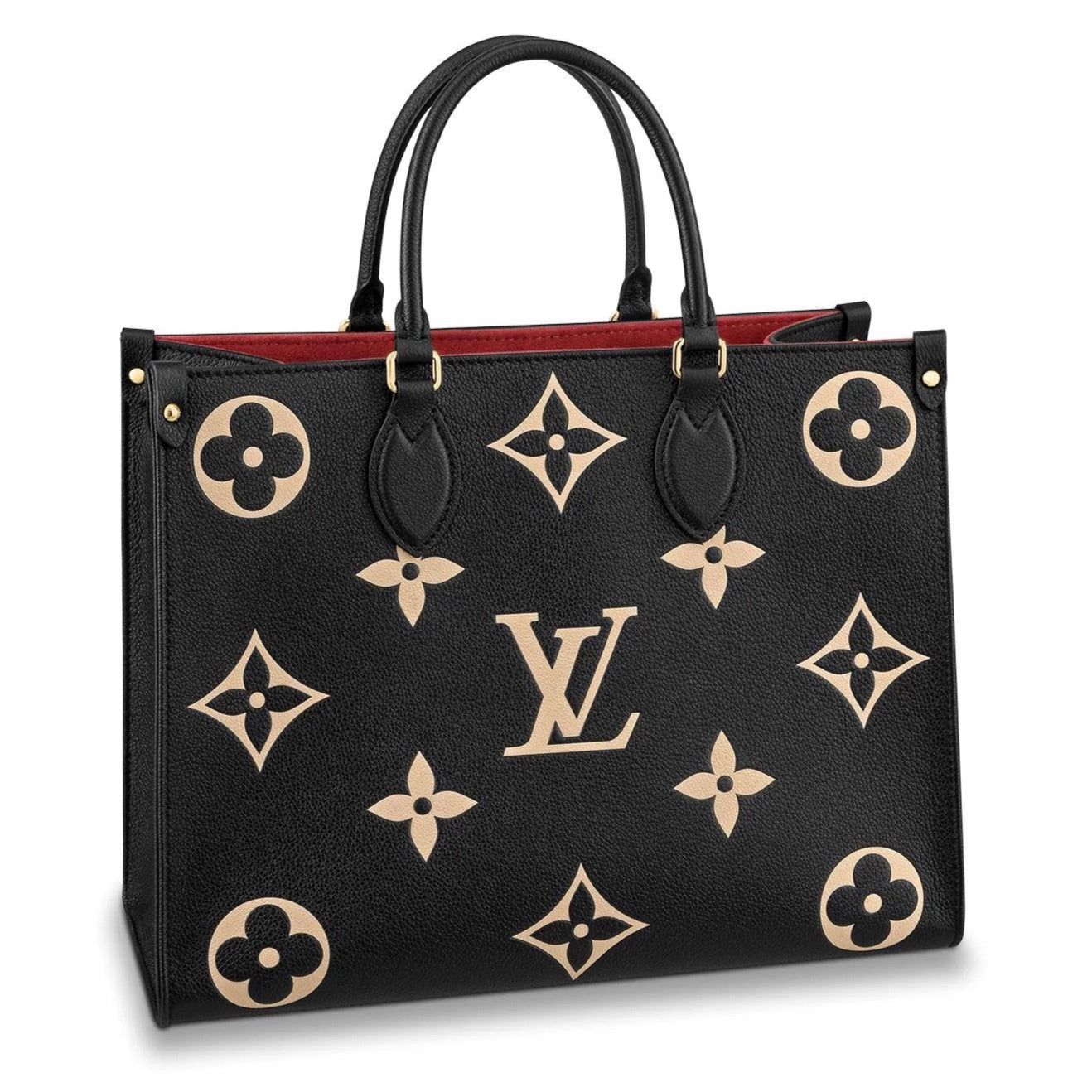 Handmade Bicolor Empreinte Leather Handbag On the Go