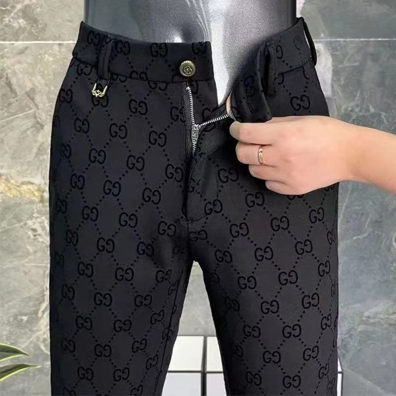 G fashionable all-match slim fit trousers-PD04041103