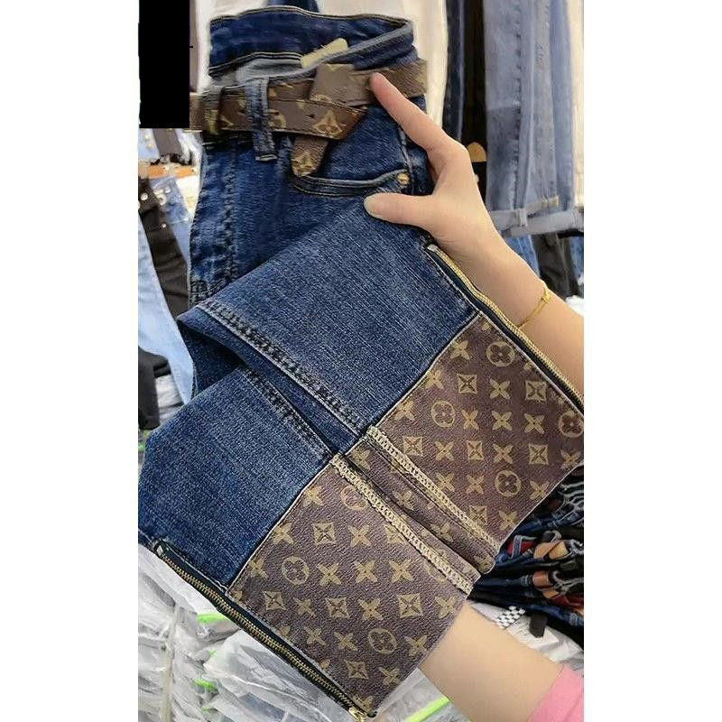 New high-waisted multi-button cuffed straight-leg trousers PD10041727