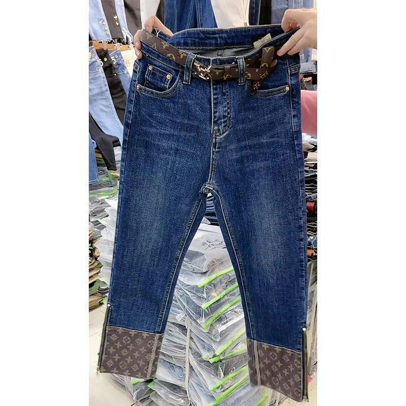 New high-waisted multi-button cuffed straight-leg trousers PD10041727