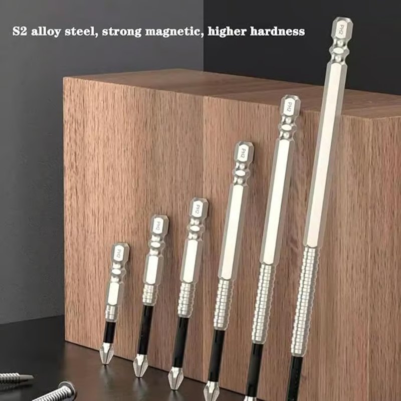 High-Magnetic Screwdriver Drill Bit Set