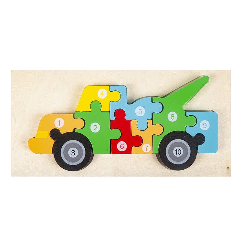Montessori Wooden Puzzle for Toddlers Brain Teaser Board Early Education Toys