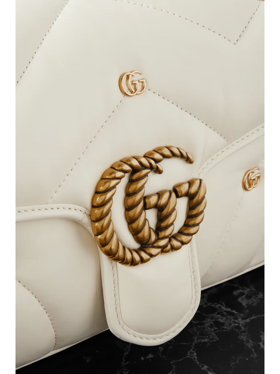 Marmont 2.0 embellished matelassé leather shoulder bag 0424061404