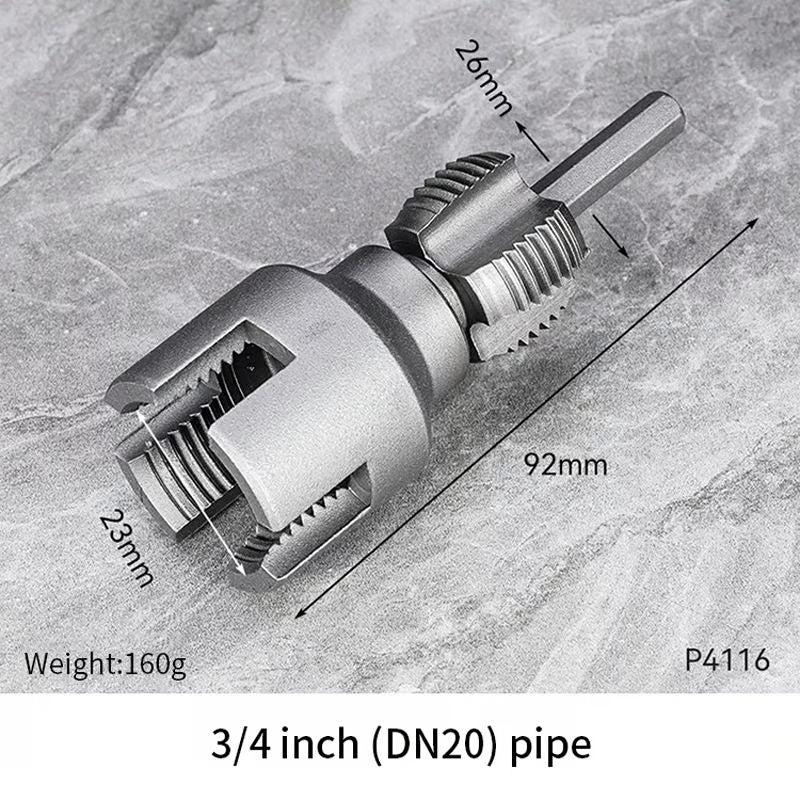 Integrated Internal & External Pipe Threading Tool