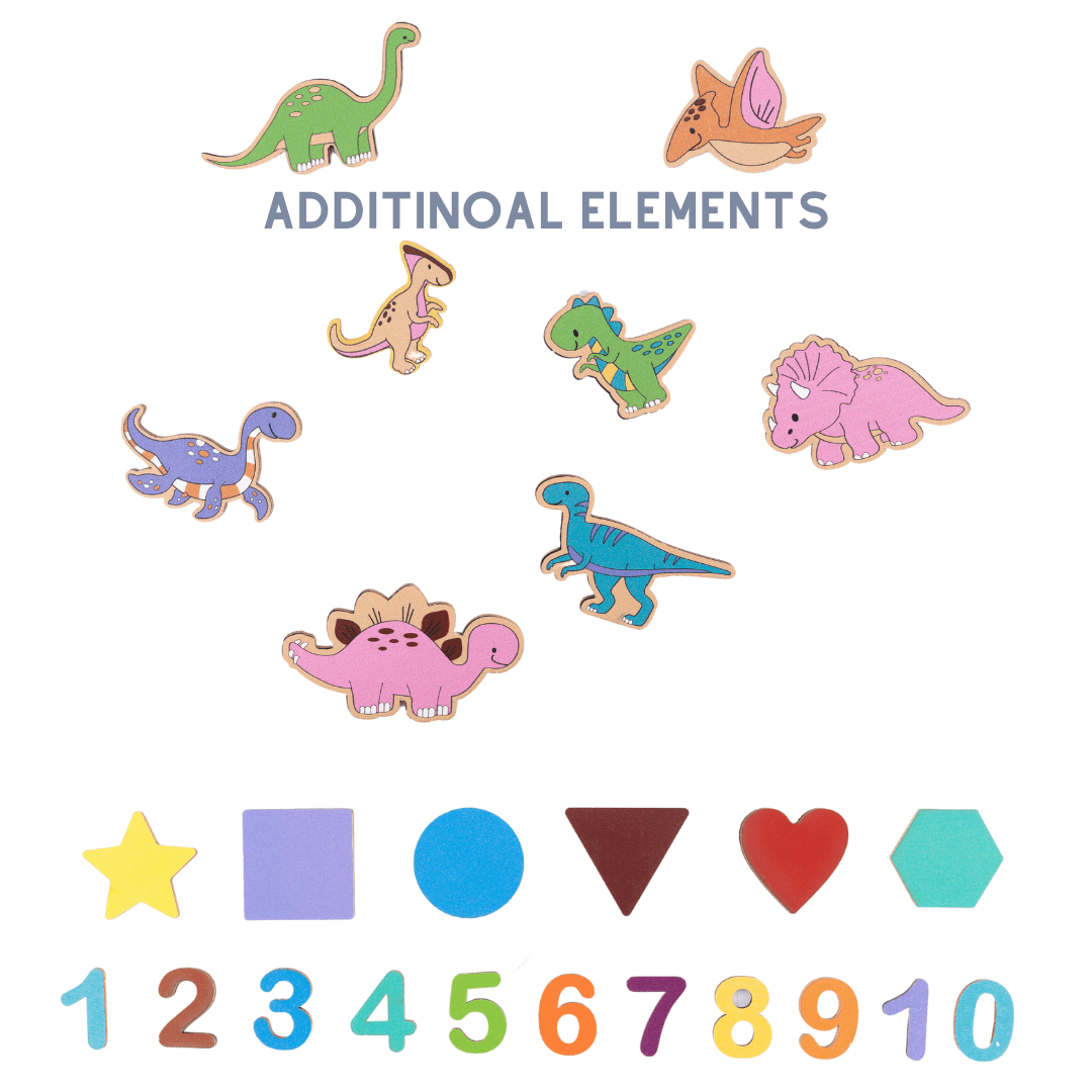 Personalized Name Alphabet Wooden Puzzle Dinosaur Number Jigsaw Gift Toy