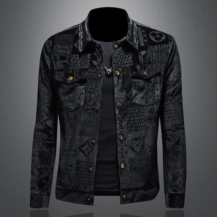 Fashion Printed Denim Jacket PD1023080309
