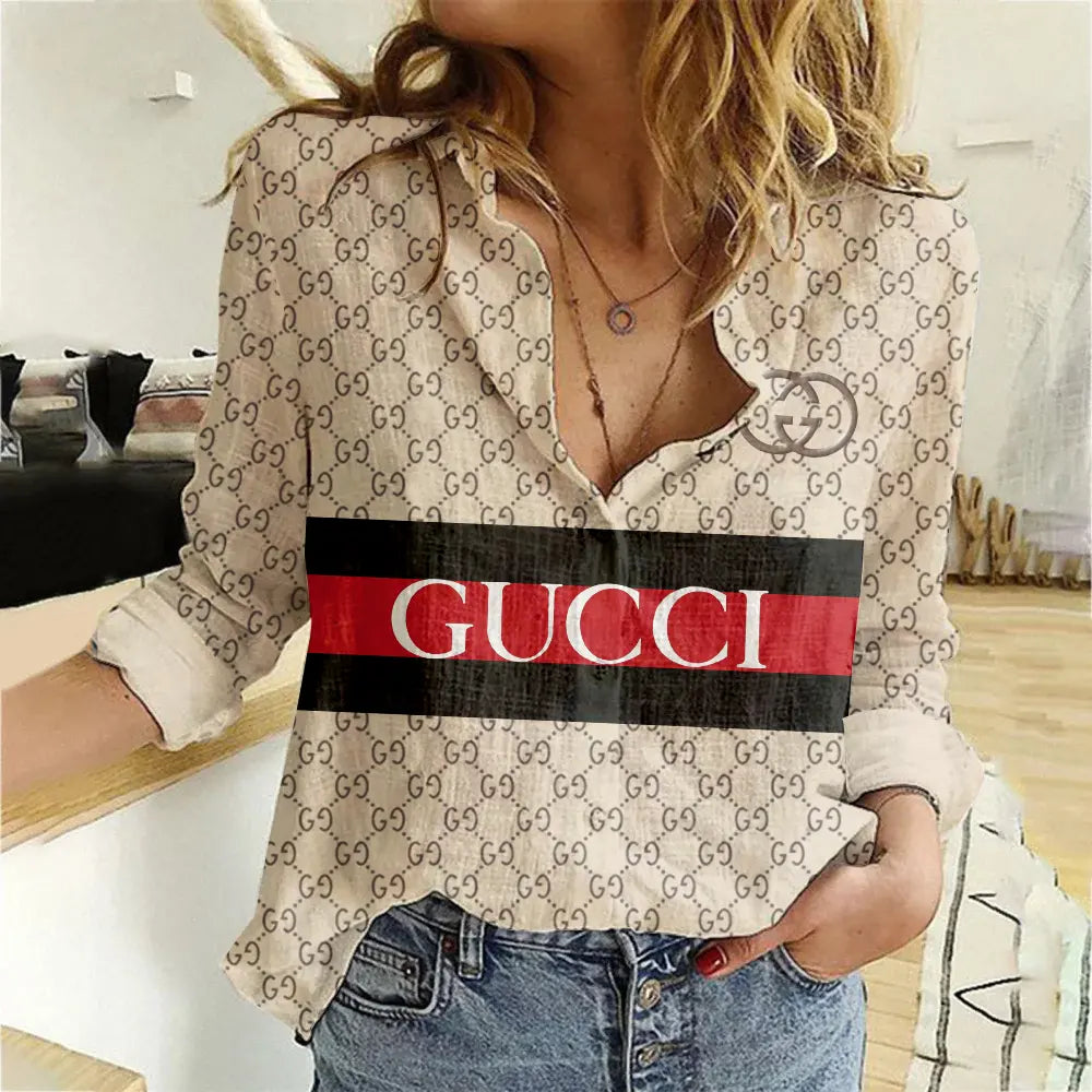 Limited edition fashionable and versatile women's linen shirt WB1023110325