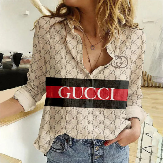 Limited edition fashionable and versatile women's linen shirt WB1023110325