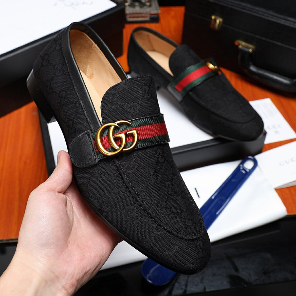Men's Fashion Luxury G LOGO Casual Loafers