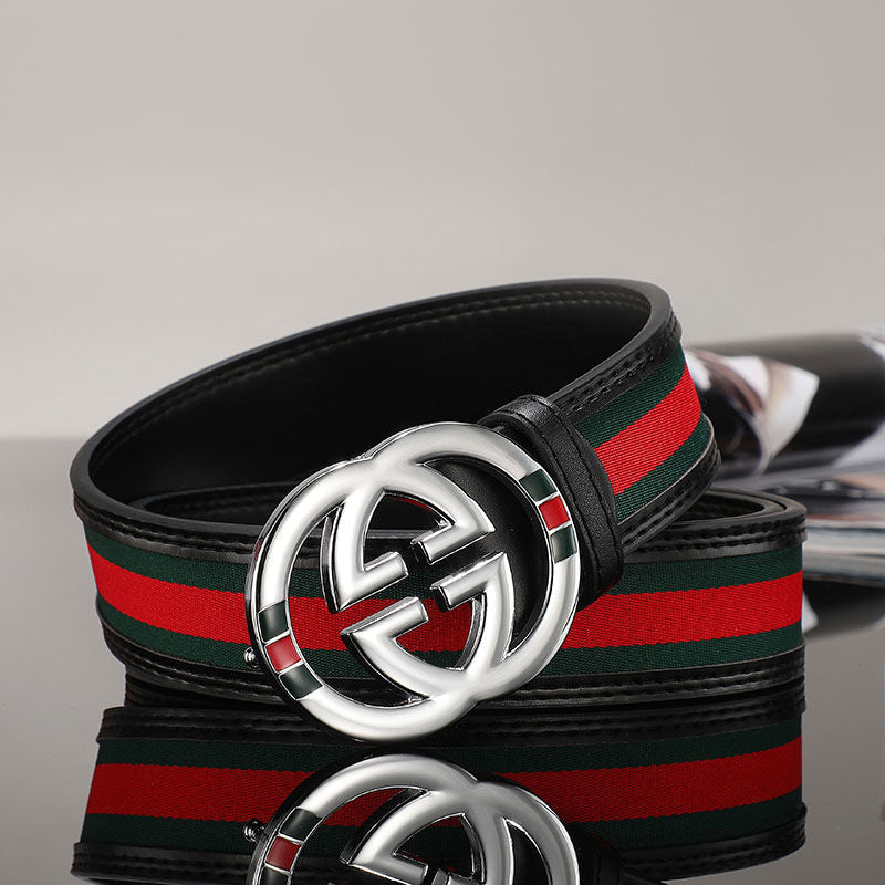 Belt men's smooth buckle casual all-match jeans belt