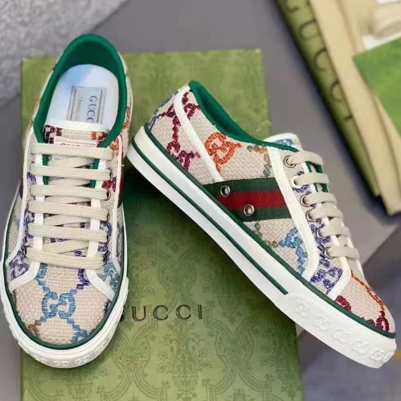 Women 2G Low-top Brown Luxury Shoes Sneakers II