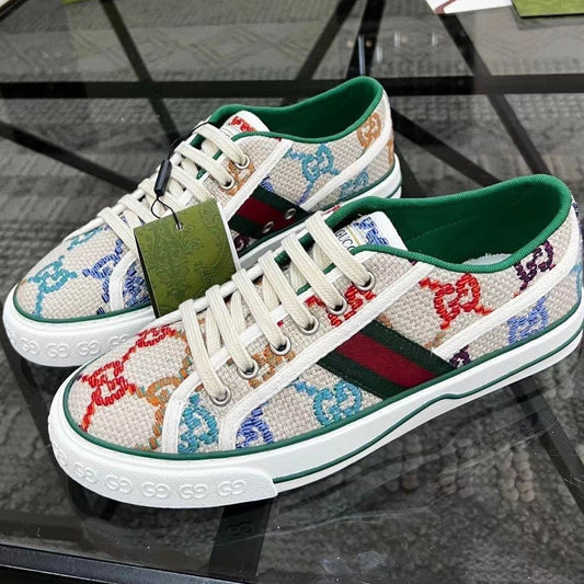 Women 2G Low-top Brown Luxury Shoes Sneakers II