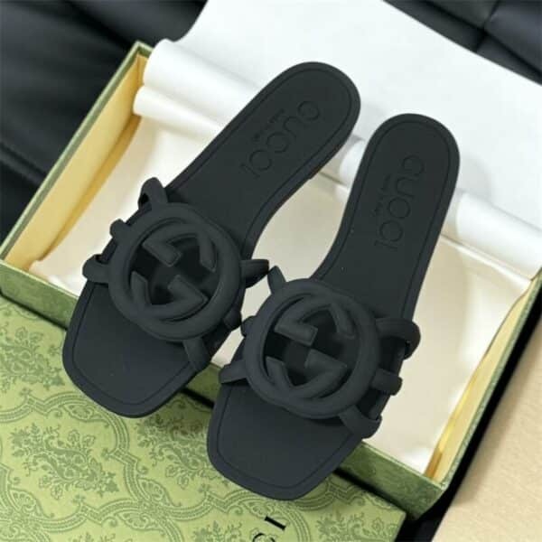 G Women Interlocking G Espadrille Slides 10240627