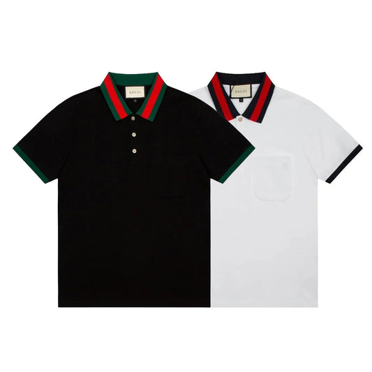 Luxury Solid Collection Black Polo Shirt