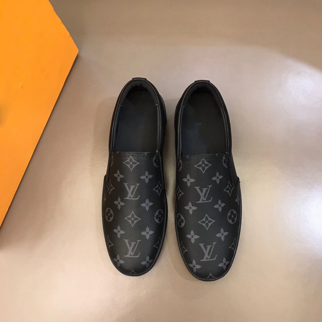 casual print slip-on loafers