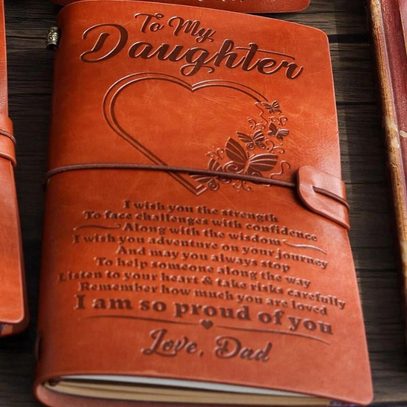 To My Daughter - I Am So Proud Of You - Vintage Journal Notebook