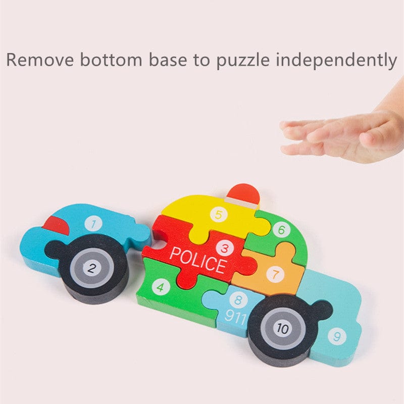 Montessori Wooden Puzzle for Toddlers Brain Teaser Board Early Education Toys