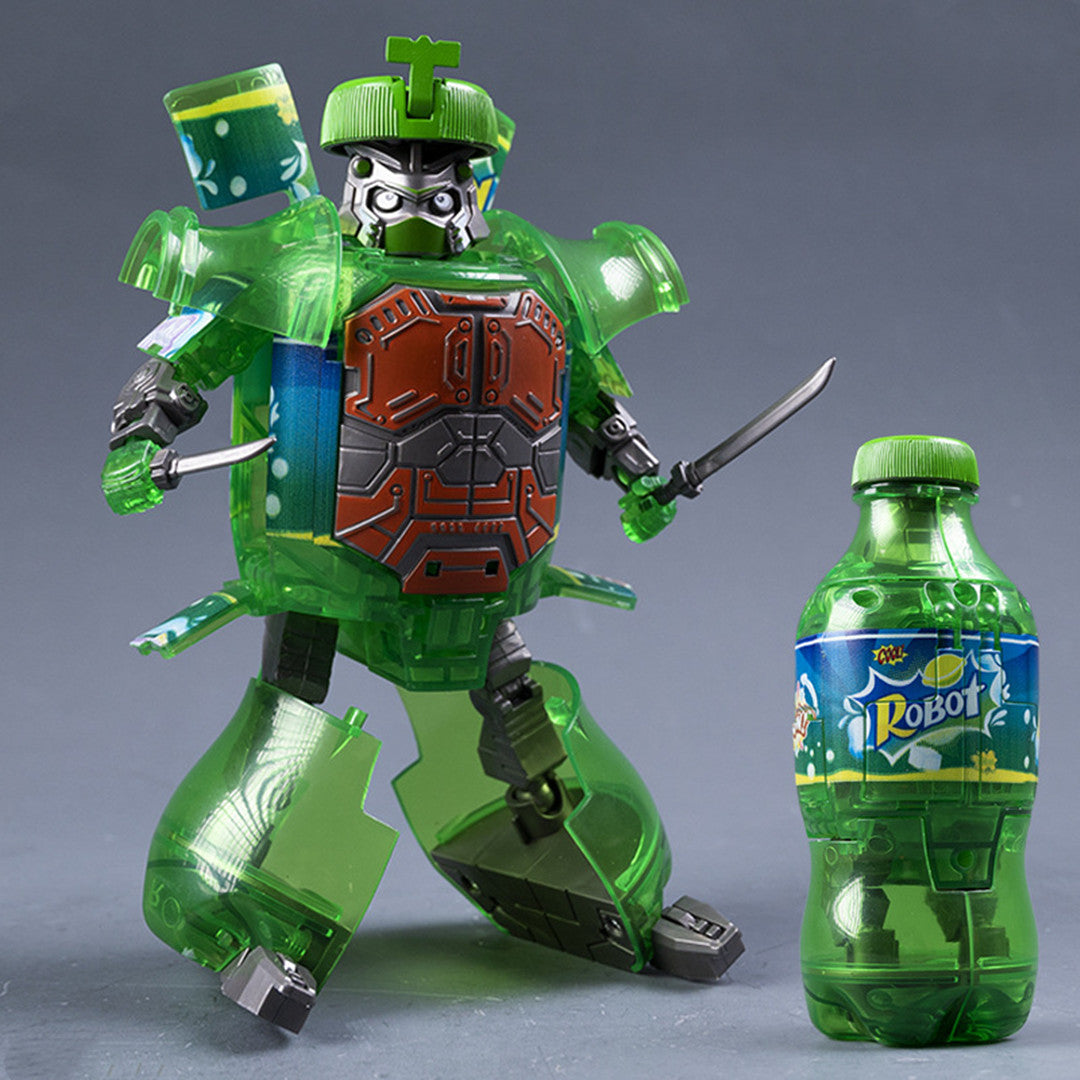 Soda Drink Transforming Robot Toy