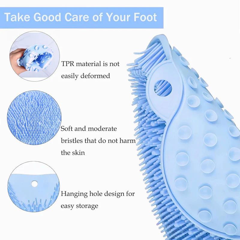 Eptchn Hands-Free Silicone Foot Scrubber Mat