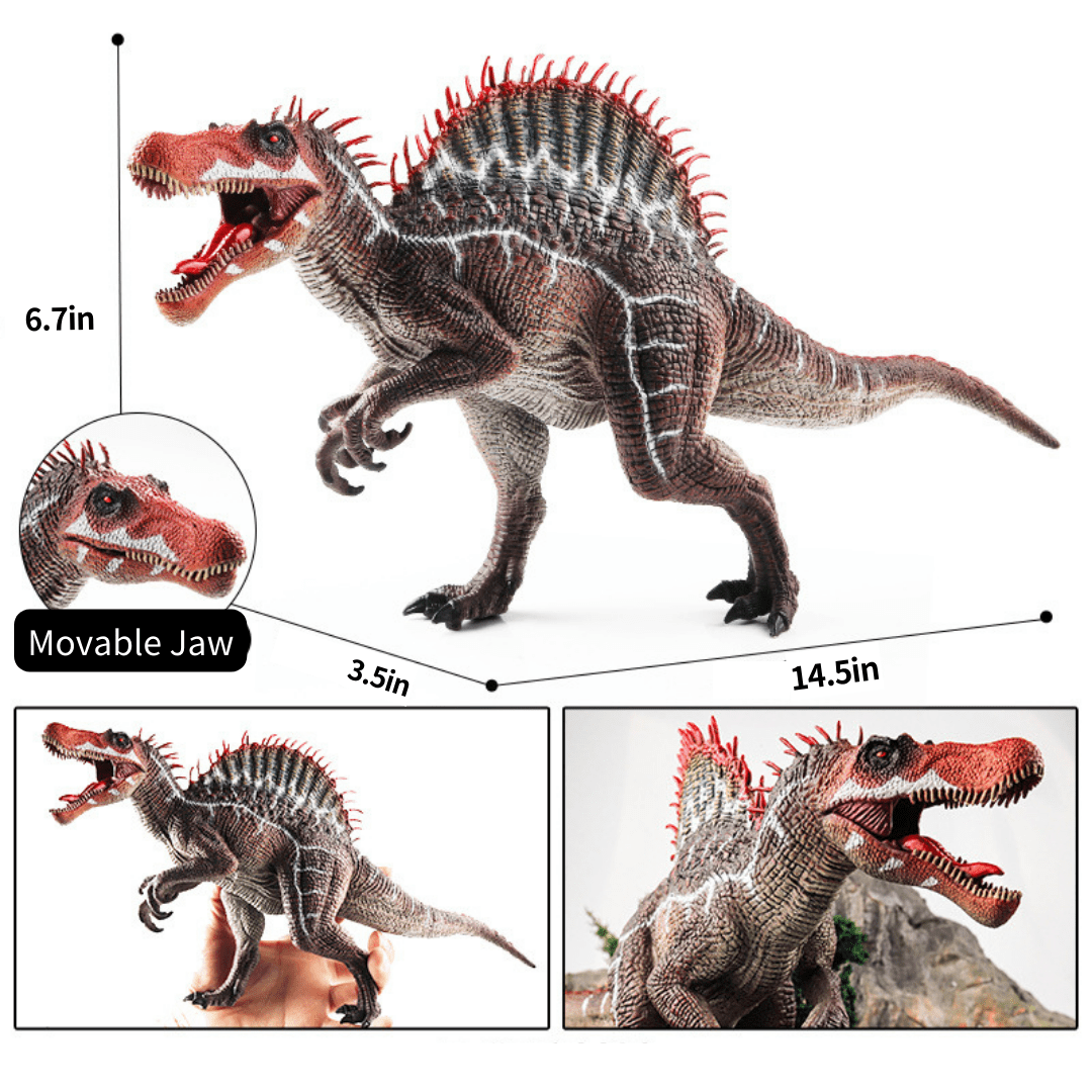 14" Realistic Spinosaurus Dinosaur Solid Action Figure Model Toy Decor