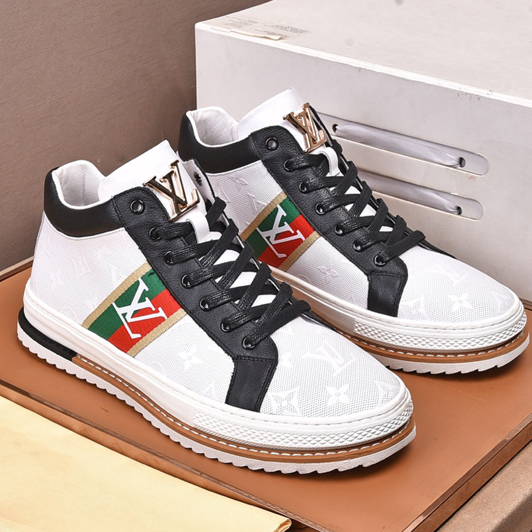 New luxury high-top laceup shoes