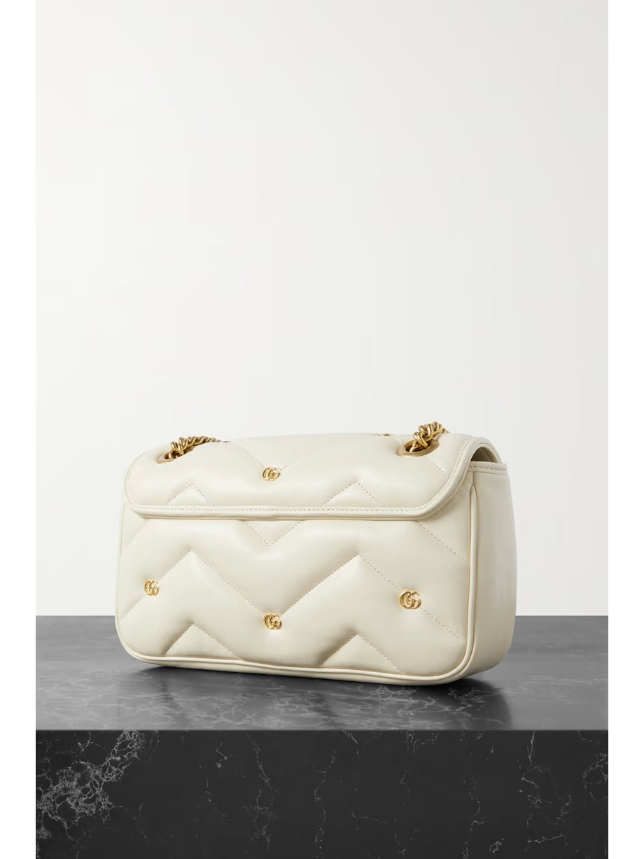 Marmont 2.0 embellished matelassé leather shoulder bag 0424061404