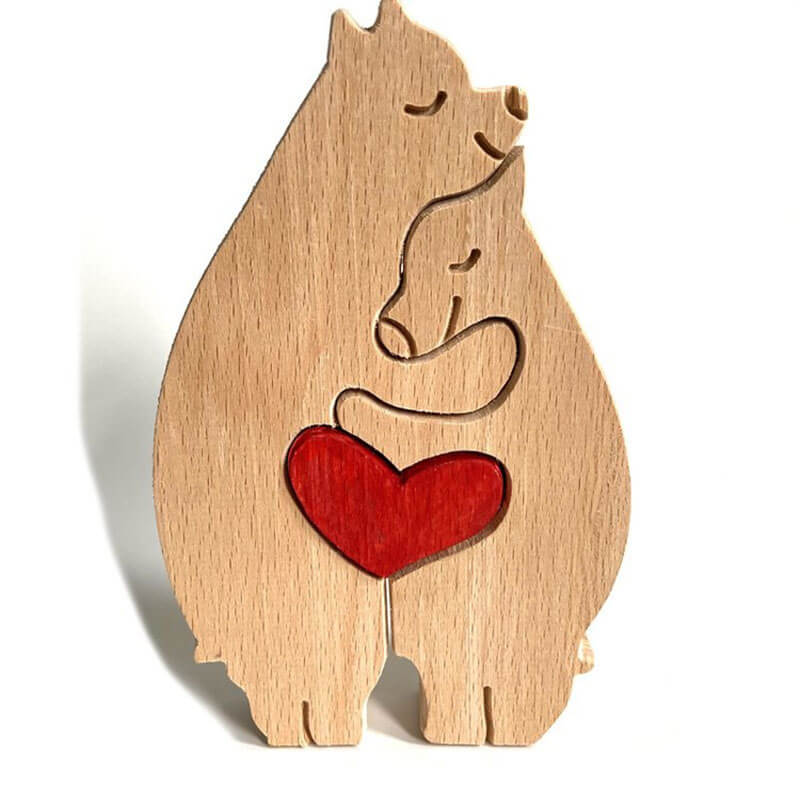 Family Handmade Wooden 3D Puzzle