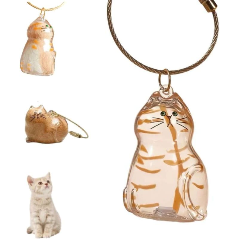 Yopoll Cat Memorial Keychain Set