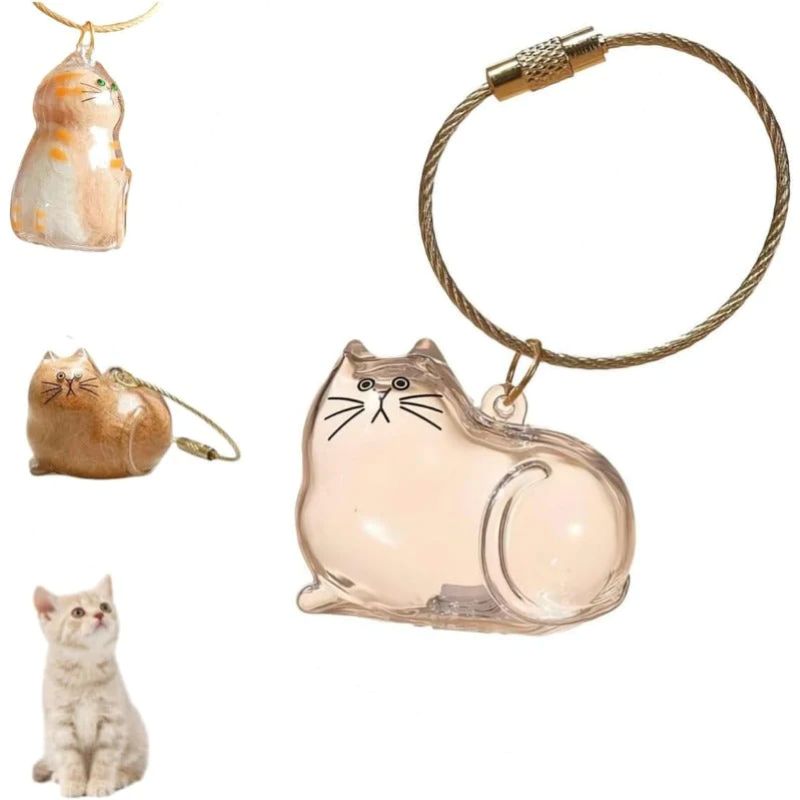 Yopoll Cat Memorial Keychain Set