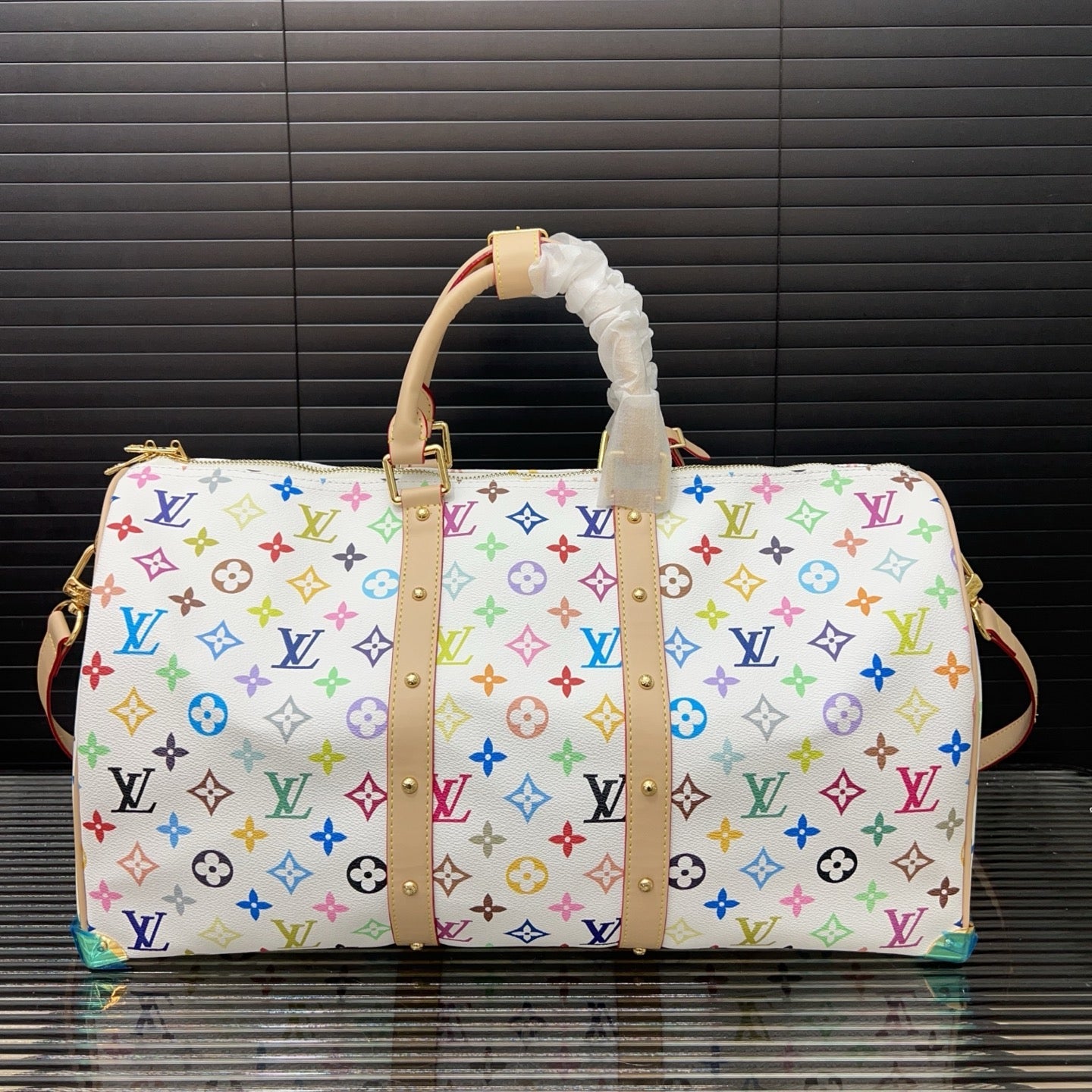 25 New White Color Co-branded keepall crossbody travel bag 0425040906