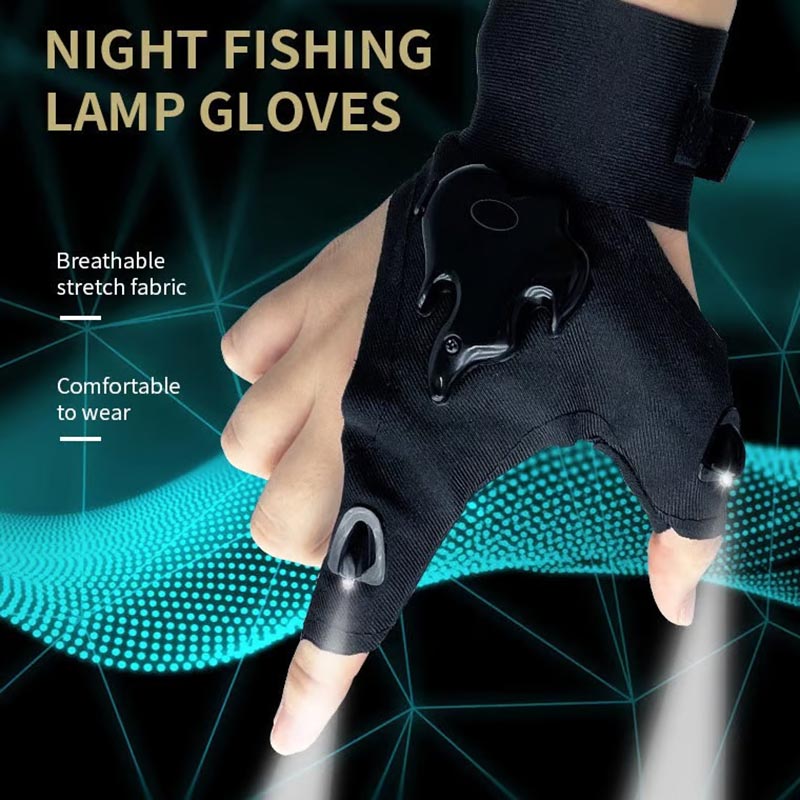 LED Flashlight Waterproof Gloves