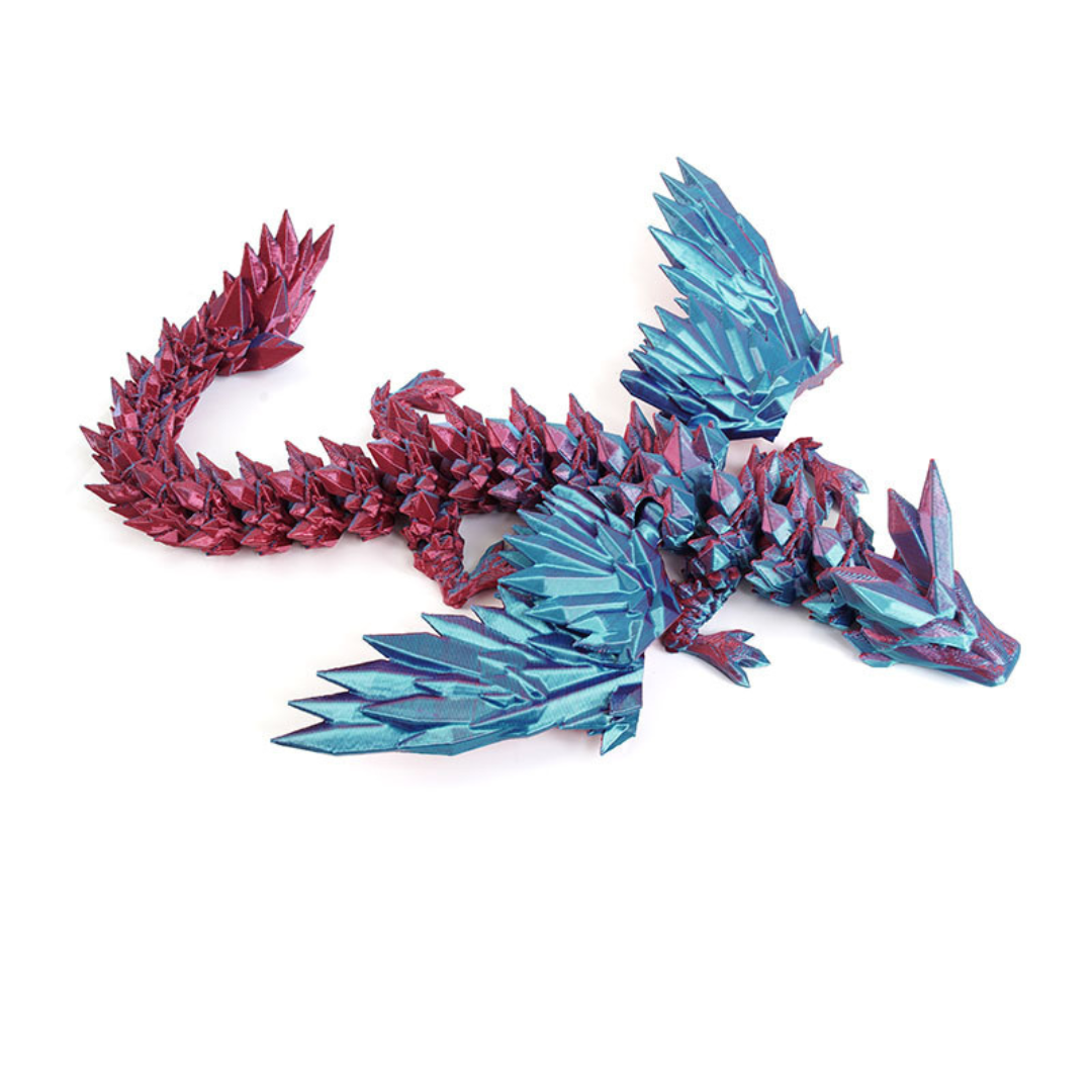3D Printed Dinosaur Fly Dragon Toy with Movable Joints