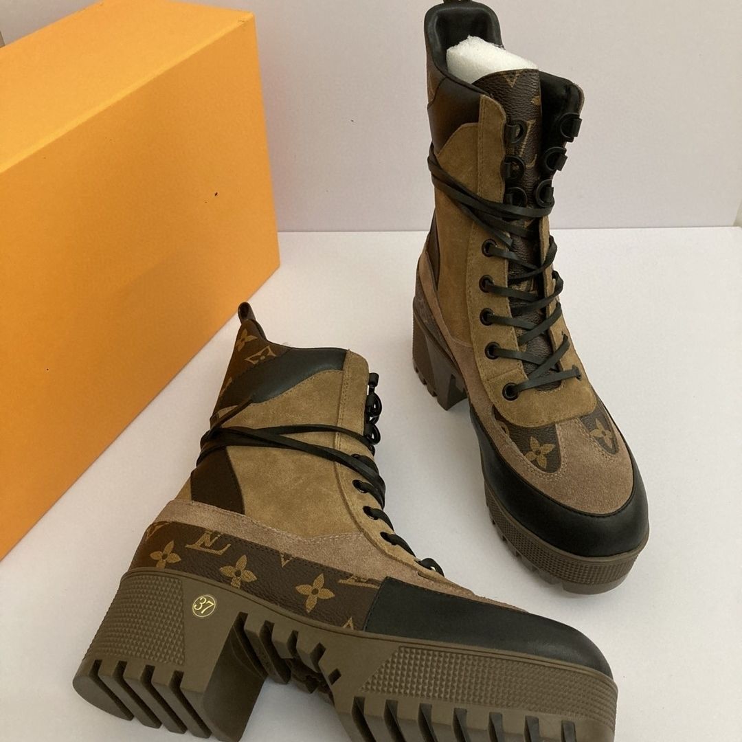 Martin boots women's lace-up new British style wear-resistant non-slip thick bottom increased retro knight boots