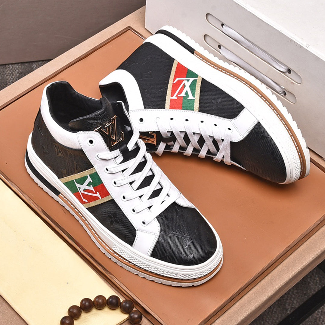 New luxury high-top laceup shoes