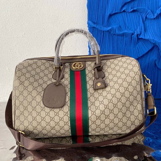 New trendy brand genuine leather men's large capacity handbag travel bag 10240223TJ21