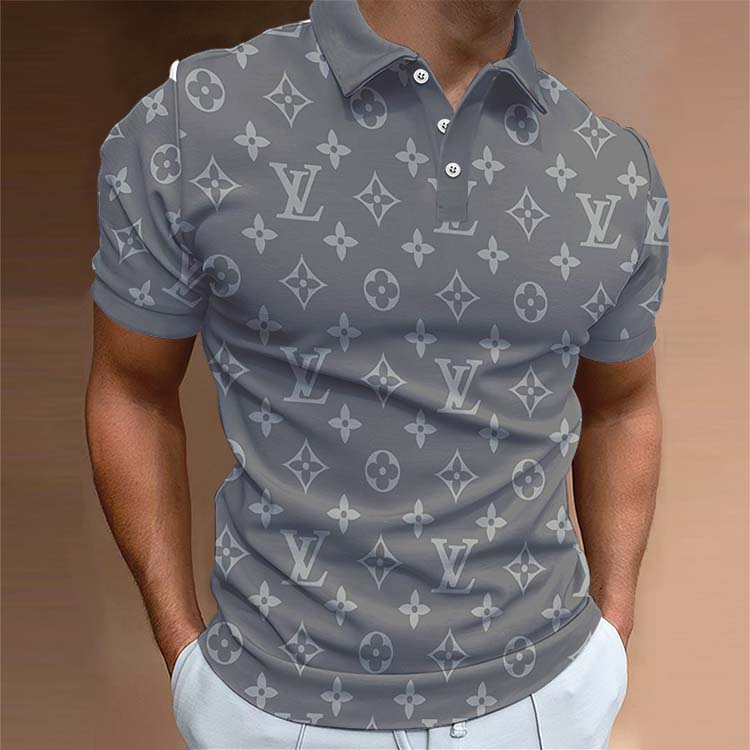 Men's Summer Fashion Printed Polo Shirts 3D1024041721
