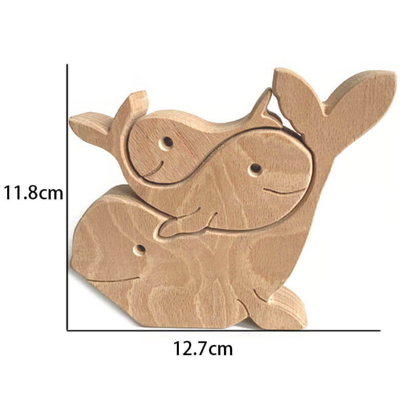 Family Handmade Wooden 3D Puzzle