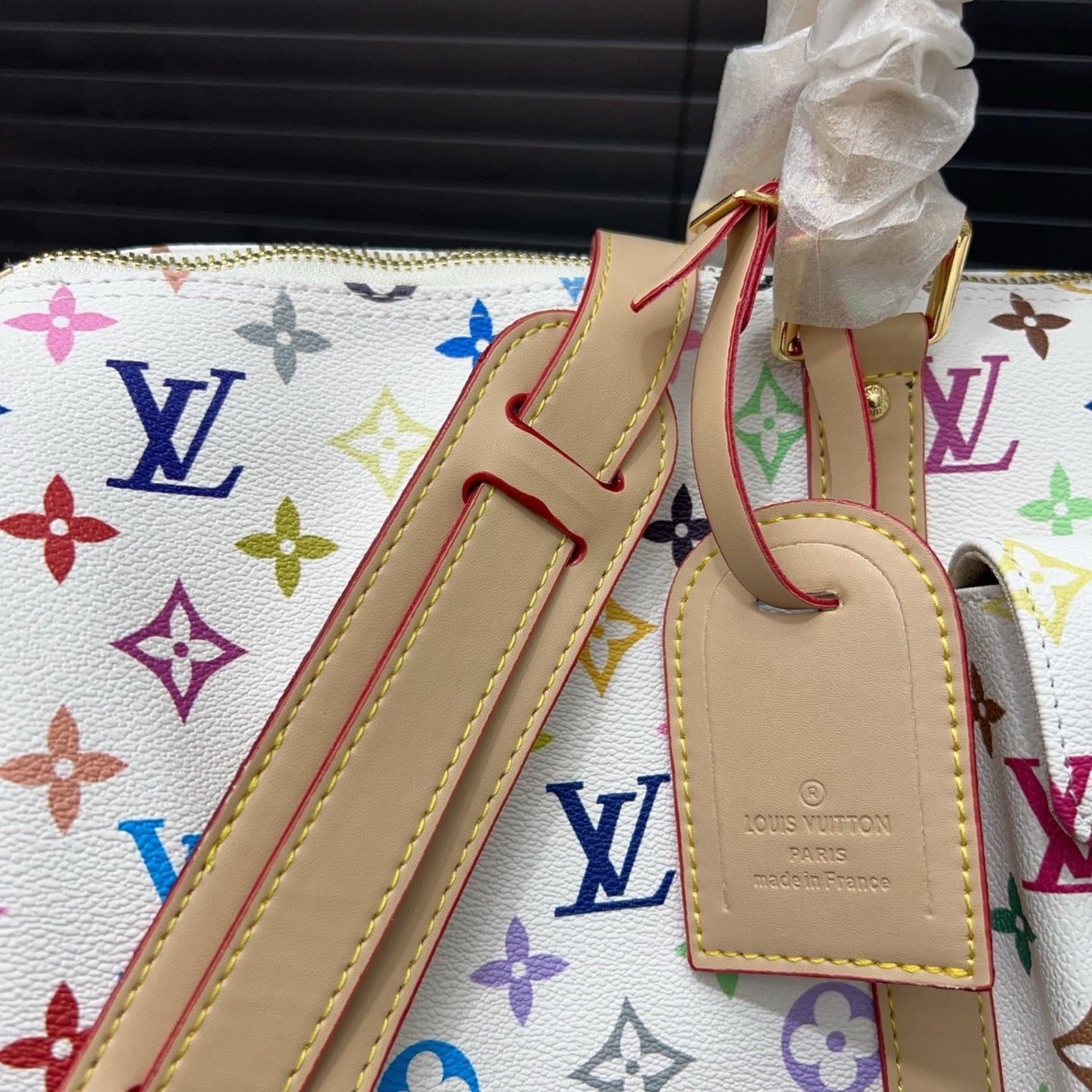 25 New White Color Co-branded keepall crossbody travel bag 0425040906