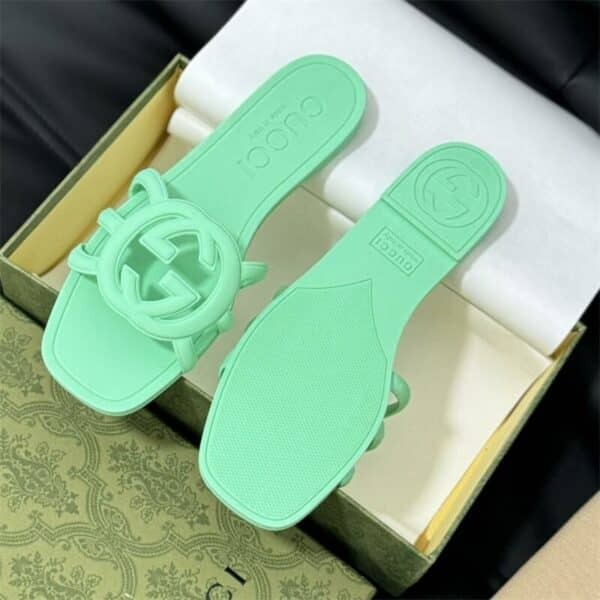 G Women Interlocking G Espadrille Slides 10240627