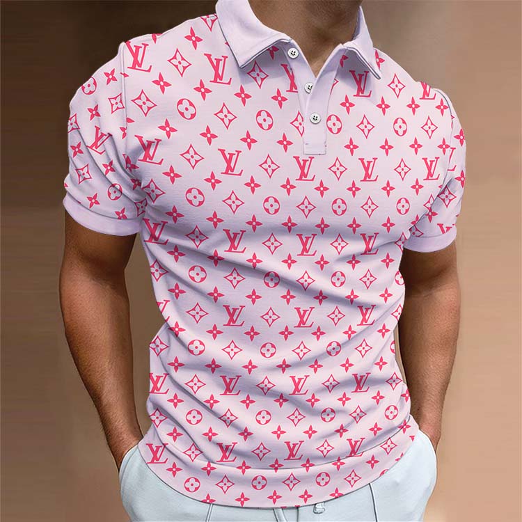 Men's Summer Fashion Printed Polo Shirts 3D1024041721