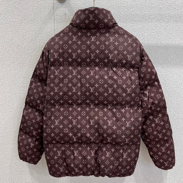 L-V Full-Print Vintage-Print Down Jacket 1025102406