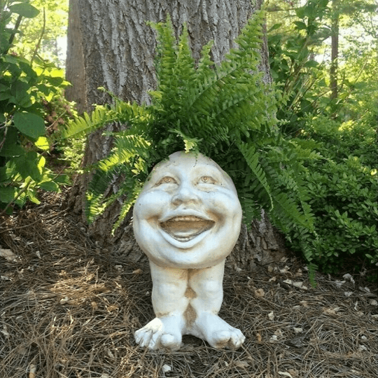 MUGGLY'S THE FACE STATUE PLANTER
