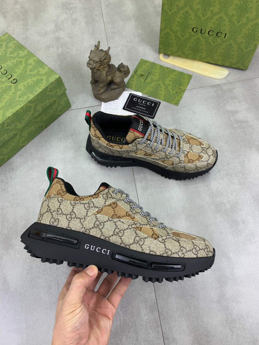 GG men's casual sneakers with print 0725062701