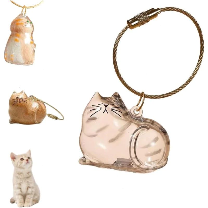 Yopoll Cat Memorial Keychain Set